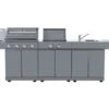 Alfresco Island Inc 4 Burner BBQ, Sink & Range