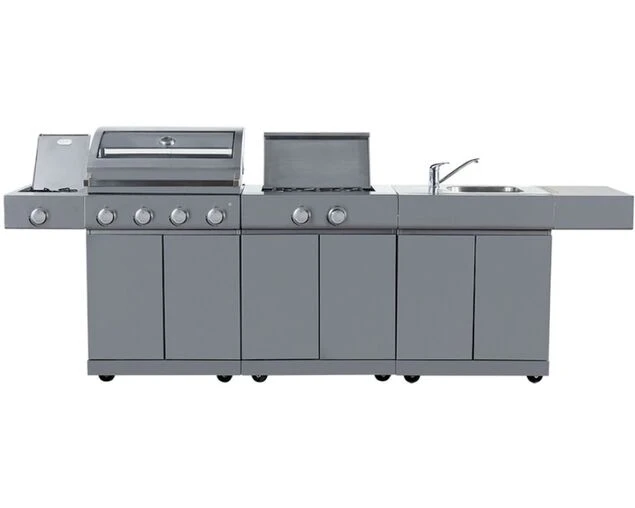 Alfresco Island Inc 4 Burner BBQ, Sink & Range 1 Alfresco Island Inc 4 Burner BBQ, Sink & Range