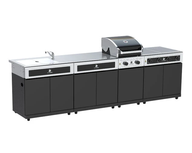 Beefmaster Classic 2 Burner BBQ Kitchen On Classic Cart 1 Beefmaster Classic 2 Burner BBQ Kitchen On Classic Cart