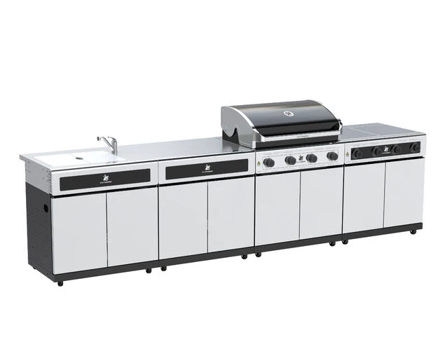 Beefmaster Classic 4 Burner BBQ Kitchen On Deluxe Cart 2 Beefmaster Classic 4 Burner BBQ Kitchen On Deluxe Cart - Image 2