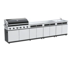 Beefmaster Classic 6 Burner BBQ Kitchen On Deluxe Cart