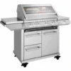 BeefEater 7000 Premium 4 Burner Flame Failure BBQ On Side Burner Cart