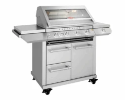 BeefEater 7000 Premium 4 Burner Flame Failure BBQ On Side Burner Cart