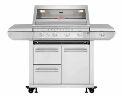 BeefEater 7000 Premium 4 Burner Flame Failure BBQ On Side Burner Cart -Kamado Joe Bbq Store BMF7645SA 03