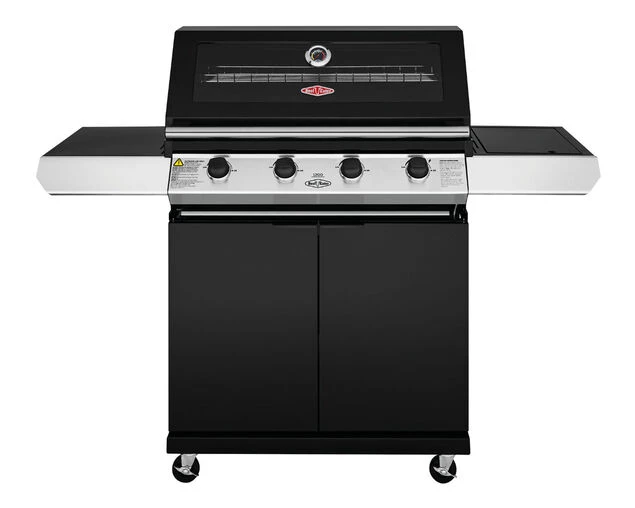 BeefEater 1200 Series - 4 Burner Black Enamel BBQ With Side Burner 1 BeefEater 1200 Series - 4 Burner Black Enamel BBQ With Side Burner