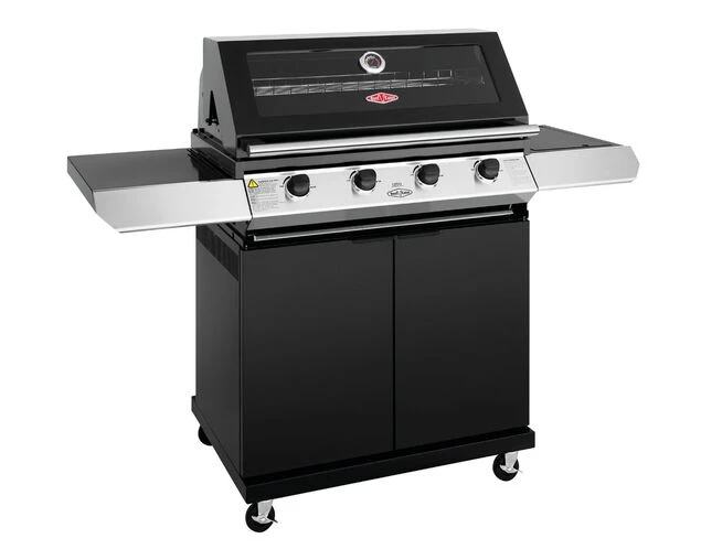 BeefEater 1200 Series - 4 Burner Black Enamel BBQ With Side Burner 2 BeefEater 1200 Series - 4 Burner Black Enamel BBQ With Side Burner - Image 2