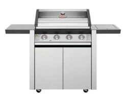 BeefEater 1600 Series - 4 Burner Stainless Steel BBQ With Side Burner (Silver)