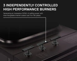 Everdure By Heston Blumenthal FURNACE 3 Burner BBQ With Stand -Kamado Joe Bbq Store E3G1GA 10