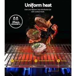 Grillz Portable Gas Oven BBQ 2 Burners LPG Stove Outdoor Picnic Camping Cooking -Kamado Joe Bbq Store F4ustIXVYPvypu1NdZY4iYPWI