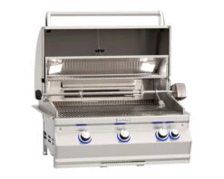 Fire Magic Grills Aurora A660i 3 Burner Built-In BBQ (H Shaped Burners) With Analog Thermometer, Backburner & Rotisserie Kit 5 Fire Magic Grills Aurora A660i 3 Burner Built-In BBQ (H Shaped Burners) With Analog Thermometer, Backburner & Rotisserie Kit -Kamado Joe Bbq Store FMAURA660I 01