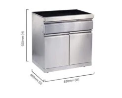 Ziegler & Brown Grand Turbo Bench Module With Gold Fleck Granite Top -Kamado Joe Bbq Store GTBENCHM 03