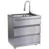 Ziegler & Brown Grand Turbo Sink Module With Gold Fleck Granite Top