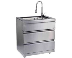 Ziegler & Brown Grand Turbo Sink Module With Gold Fleck Granite Top