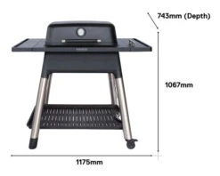 Everdure By Heston Blumenthal FORCE 2 Burner BBQ With Stand -Kamado Joe Bbq Store HBG2B 10