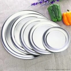 SOGA 6X 15-inch Round Aluminum Steel Pizza Tray Home Oven Baking Plate Pan -Kamado Joe Bbq Store IuFXIPk gWBe60FaeGgn1jaE8 2