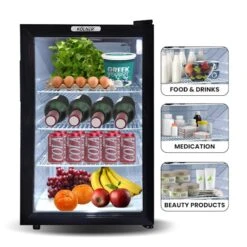 Kolner 70L Mini Bar Fridge Glass Door Beverage Cooler Drinks Refrigerator -Kamado Joe Bbq Store K1IR8rkUQKhAd9PKmJ6C498BI
