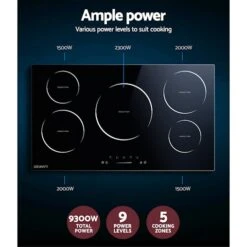 Devanti Induction Cooktop 90cm Ceramic Glass 5 Stove Top -Kamado Joe Bbq Store KRojmMBYp6kR8oIOjTEd NPXI