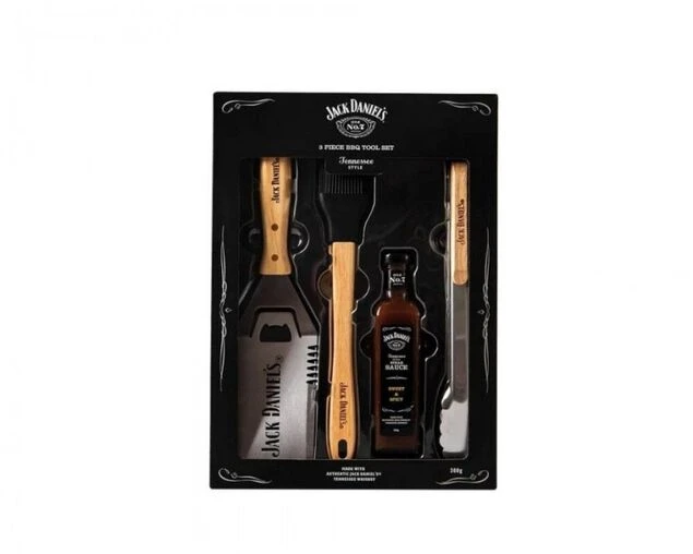 Jack Daniels Deluxe 3 Piece BBQ Set 1 Jack Daniels Deluxe 3 Piece BBQ Set