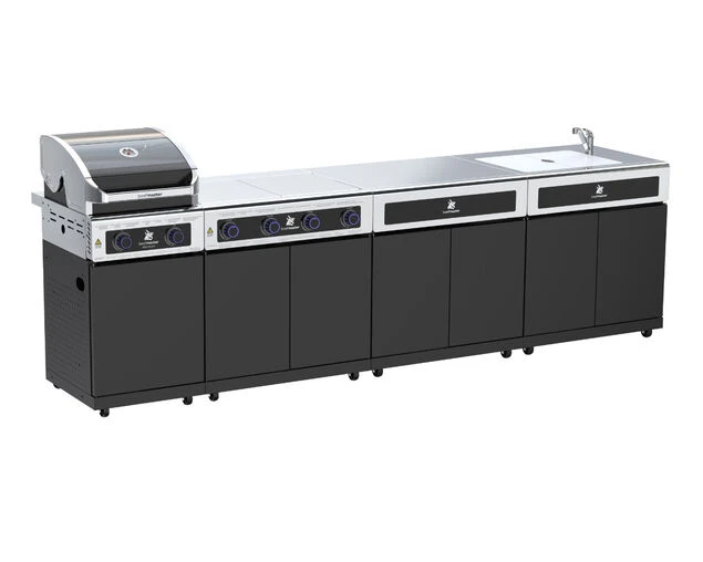 Premium Beefmaster 2 Burner BBQ Kitchen On Classic Cart 1 Premium Beefmaster 2 Burner BBQ Kitchen On Classic Cart