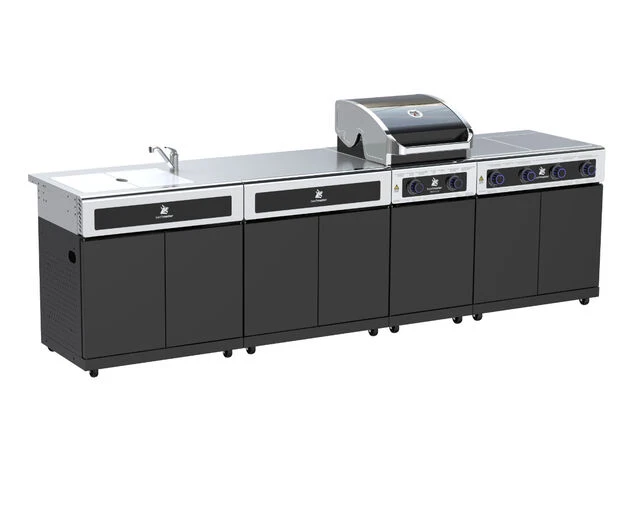 Premium Beefmaster 2 Burner BBQ Kitchen On Classic Cart 2 Premium Beefmaster 2 Burner BBQ Kitchen On Classic Cart - Image 2