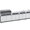 Beefmaster Premium 6 Burner BBQ Kitchen On Deluxe Cart
