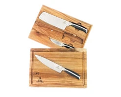 Pro Smoke Chopping Board And Knife Set