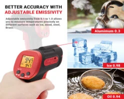 ThermoPro TP30 Laser Digital Infrared Meat Thermometer Gun -Kamado Joe Bbq Store THERMPROTP30 04