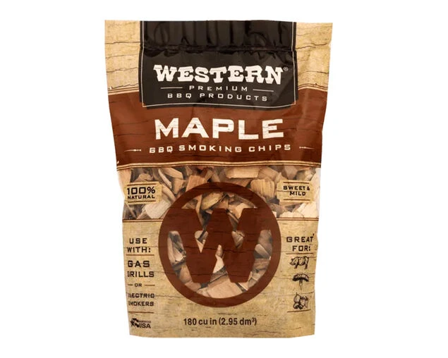 Western Premium Smoking Wood Chips - Maple 1 Western Premium Smoking Wood Chips - Maple