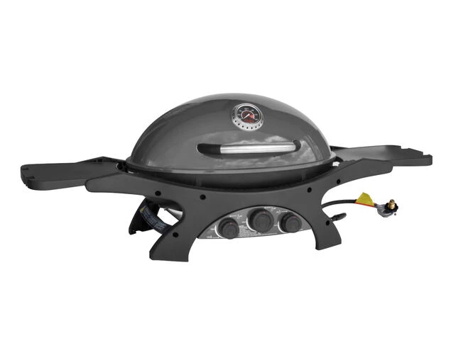 Ziggy Classic Triple Grill Natural Gas BBQ (Gunmetal Grey) 1 Ziggy Classic Triple Grill Natural Gas BBQ (Gunmetal Grey)