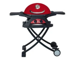 Ziggy Classic Twin Grill LPG BBQ On Folding Cart