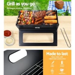 Grillz Portable BBQ Charcoal Grill Smoker Outdoor Folding Steel Camping Barbecue 11 Grillz Portable BBQ Charcoal Grill Smoker Outdoor Folding Steel Camping Barbecue -Kamado Joe Bbq Store aEXfWaOH8lSzXGaoJuh5escR0