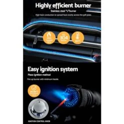 Grillz Portable Gas BBQ Grill Stove Oven Stainless Steel Outdoor Camping Cooker -Kamado Joe Bbq Store fVTRQp85aZzdY1RILHAxwqqQo