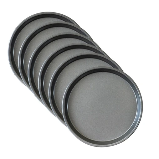 SOGA 6X 8-inch Round Black Steel Non-stick Pizza Tray Oven Baking Plate Pan 1 SOGA 6X 8-inch Round Black Steel Non-stick Pizza Tray Oven Baking Plate Pan