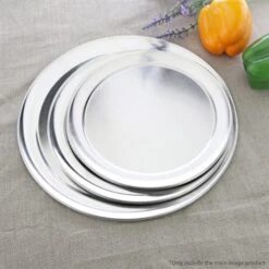 SOGA 8-inch Round Aluminum Steel Pizza Tray Home Oven Baking Plate Pan -Kamado Joe Bbq Store lEIo15yxtjkdt87RVV2ULnAJc