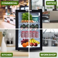 Kolner 70L Mini Bar Fridge Glass Door Beverage Cooler Drinks Refrigerator -Kamado Joe Bbq Store srrL2p9WKYzbJRH6aYs1O0bo8