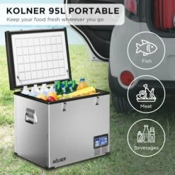 Kolner 95L Stainless Steel Portable Fridge Chest Freezer -Kamado Joe Bbq Store uv9No hGYBlR5MHEpZXpFJKNA