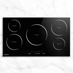Devanti Induction Cooktop 90cm Ceramic Glass 5 Stove Top -Kamado Joe Bbq Store wvf85EMtgf3CrY67lszEBhmT4