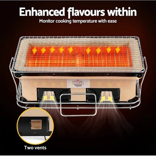 Grillz Ceramic BBQ Grill Smoker Hibachi 4 Grillz Ceramic BBQ Grill Smoker Hibachi - Image 4